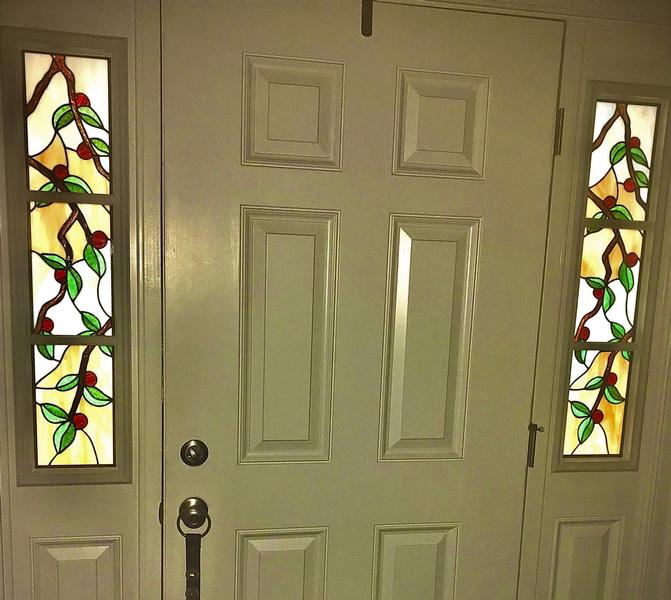 Custom Stained Glass Sidelight Windows, Stained Glass Sidelight Windows