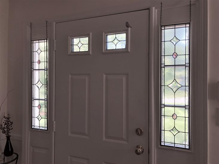 stained glass sidelight inserts